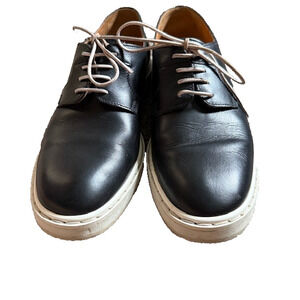 Maison Margiela Leather Derby Shoes Black White Sole US 10 Designer Street Style